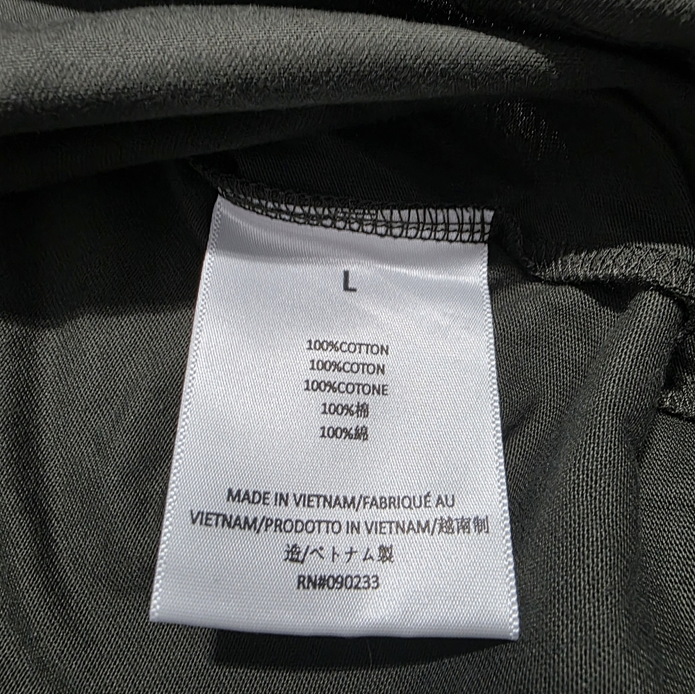 NWT FEAR OF GOD ESSENTIALS V-Neck T-shirt Ink Sz L - Picture 9 of 11